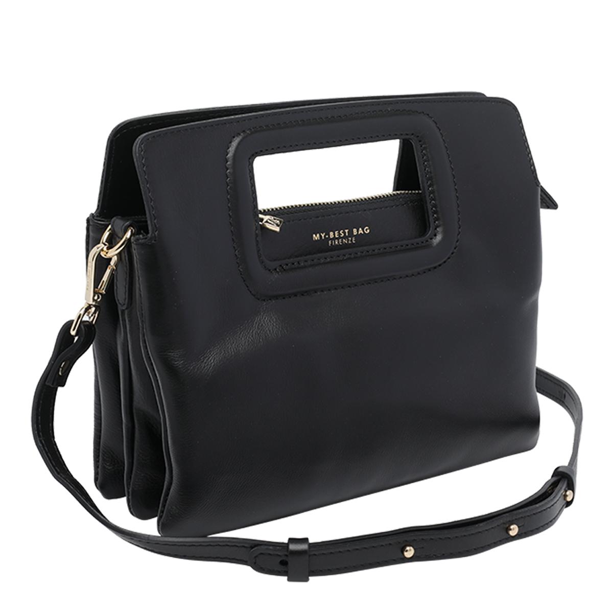 my best bag firenze black calf leather - women