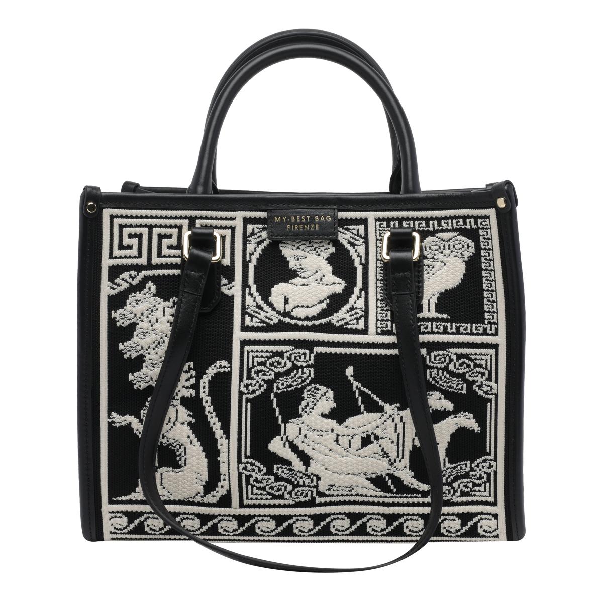 my best bag firenze black fabric - women