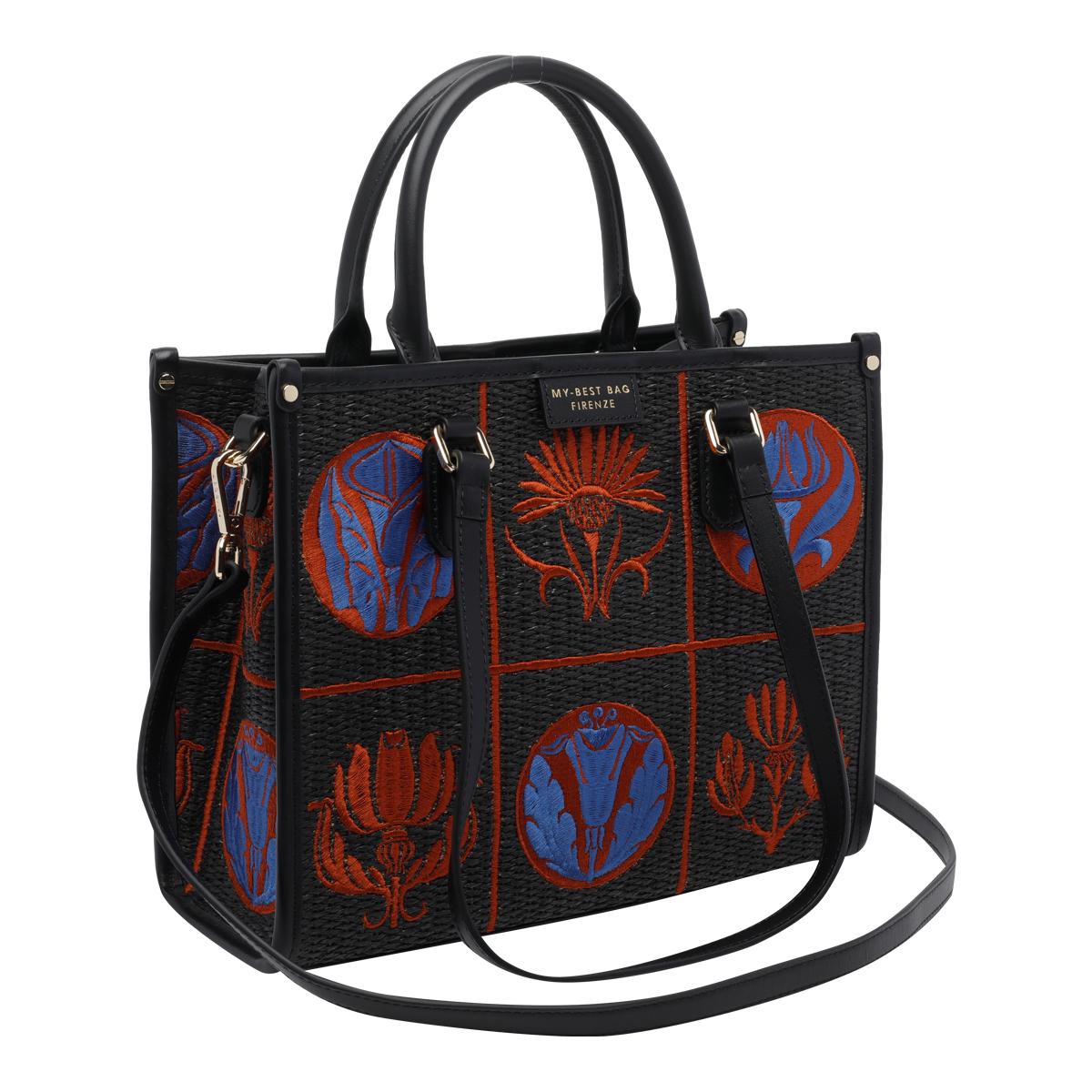 my best bag firenze black fabric - women