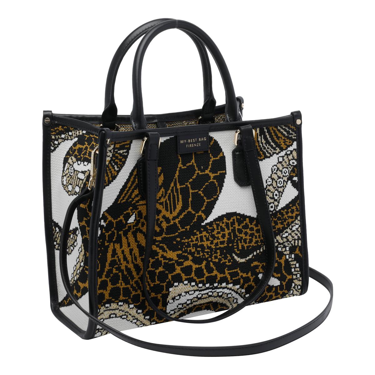 my best bag firenze black fabric - women