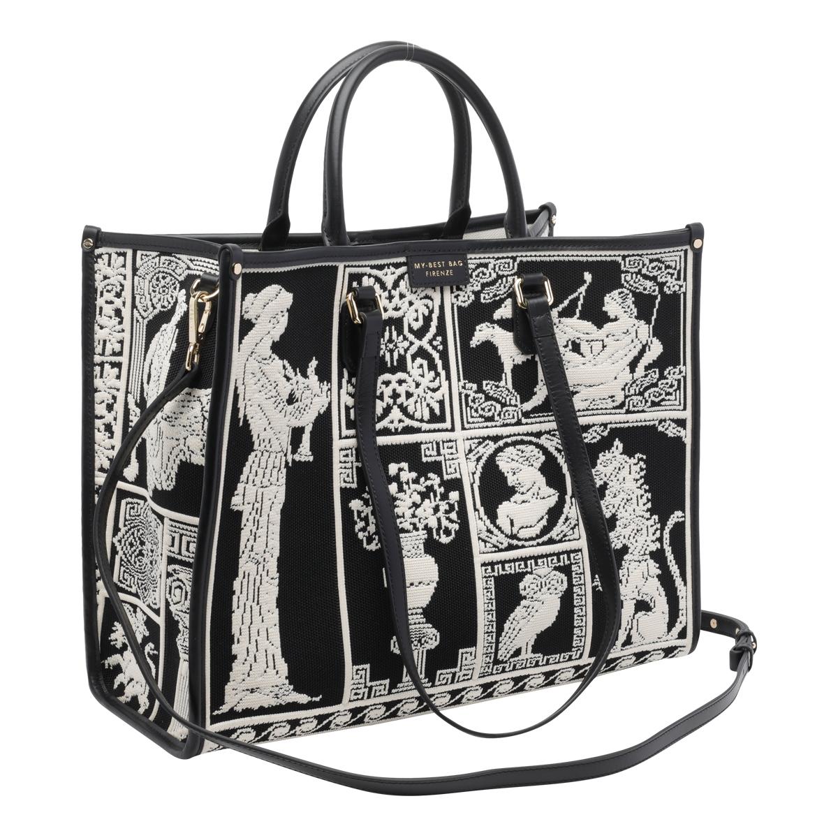 my best bag firenze black fabric - women