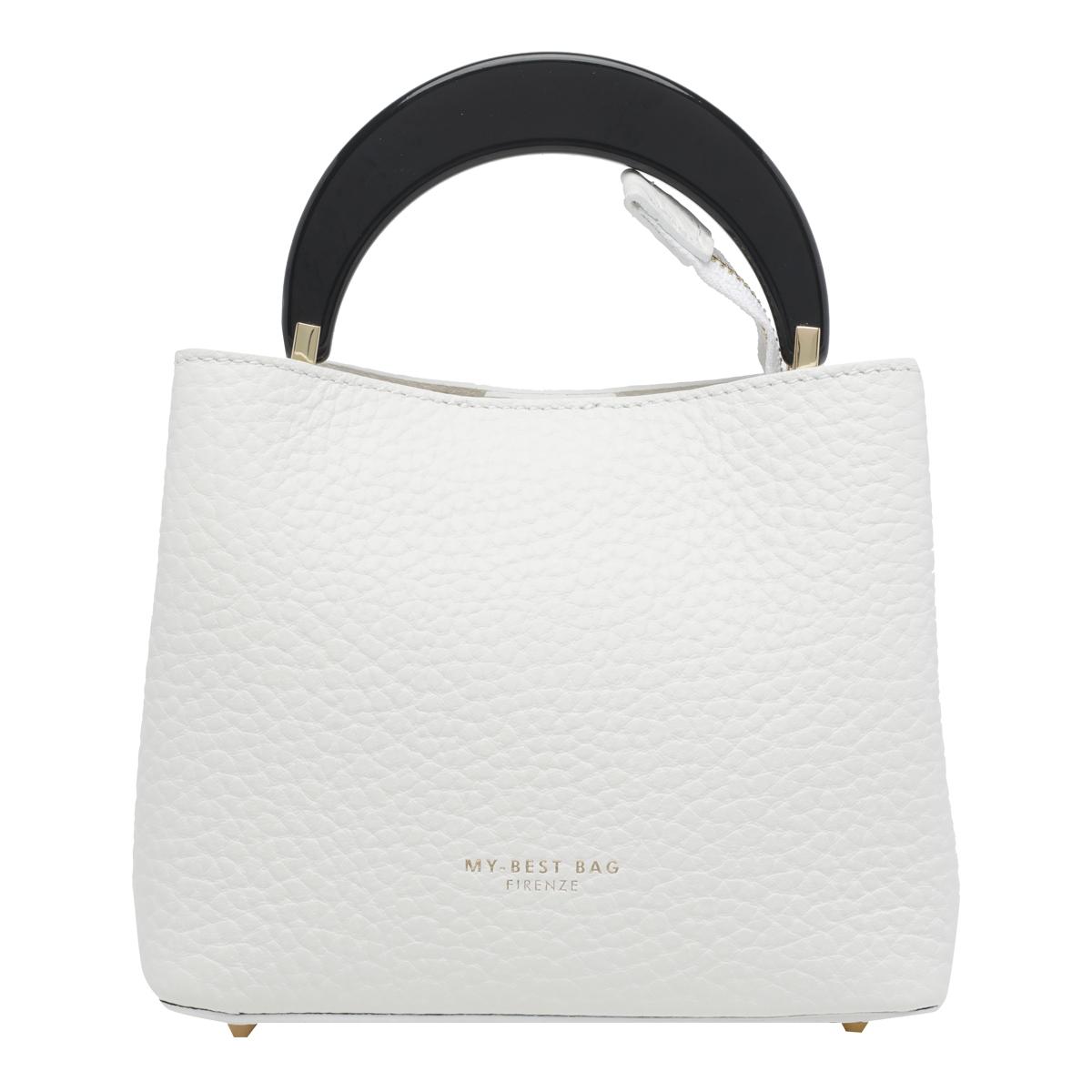 my best bag firenze white calf leather - women