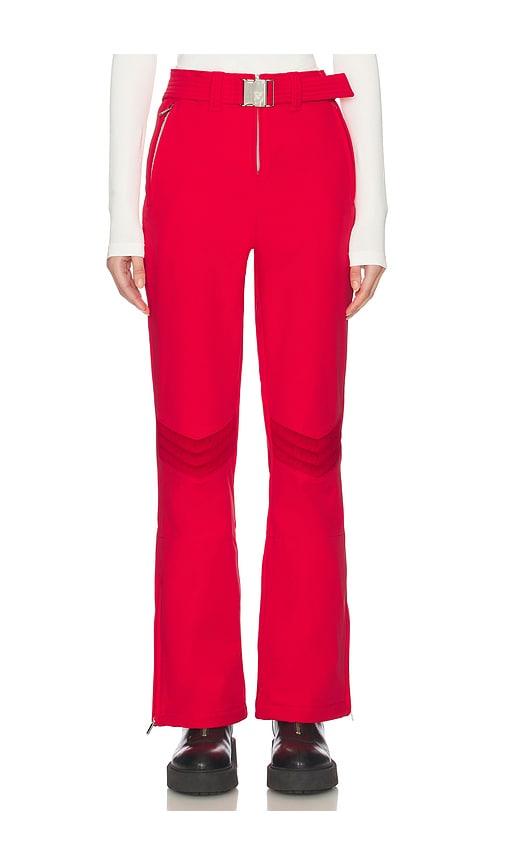 my sunday ski perfect ski pant in red.