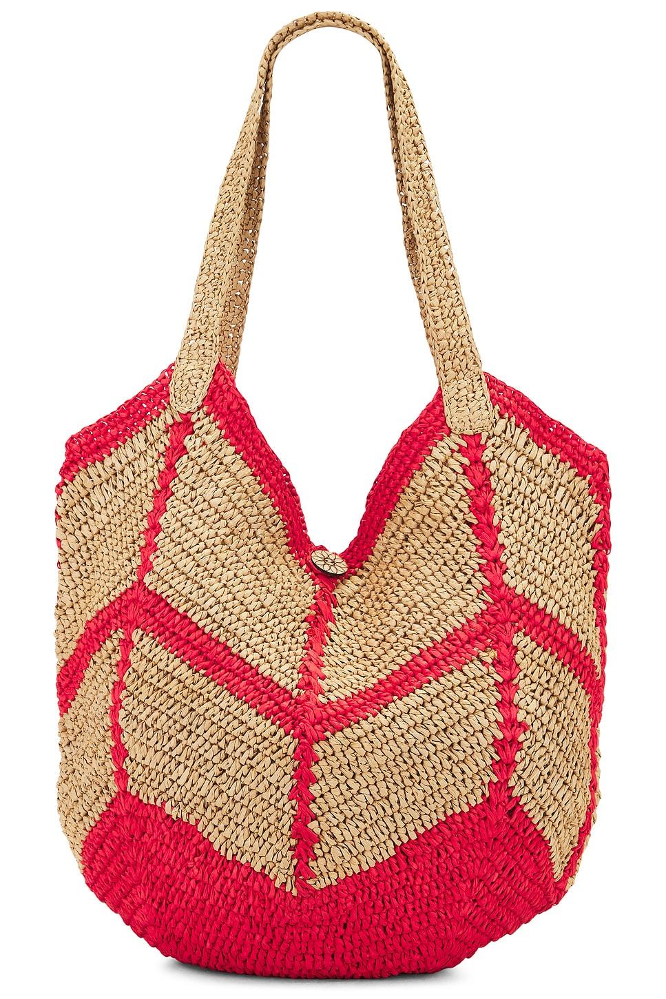 mykonos straw tote bag