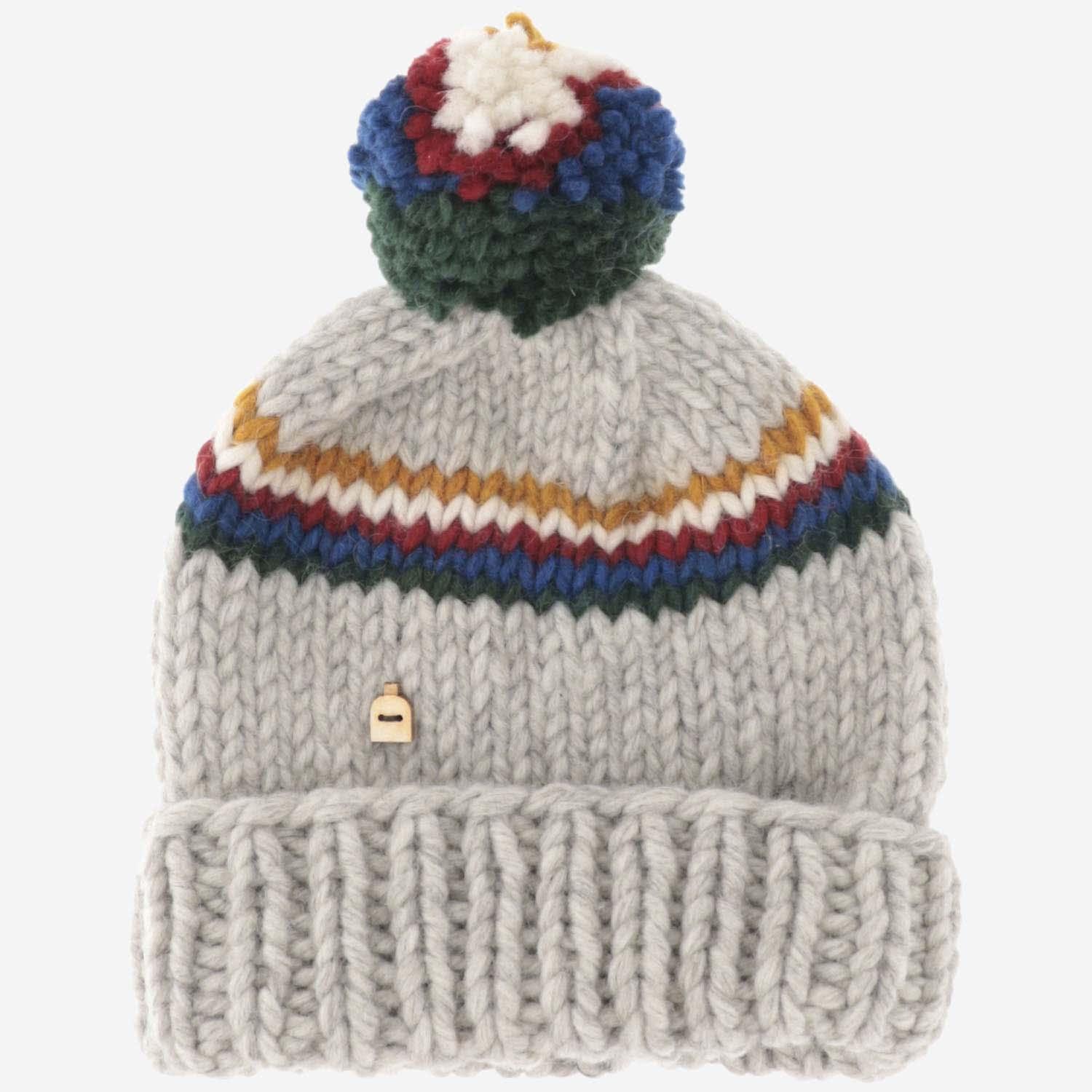 myssy wool beanie hat with pom pon