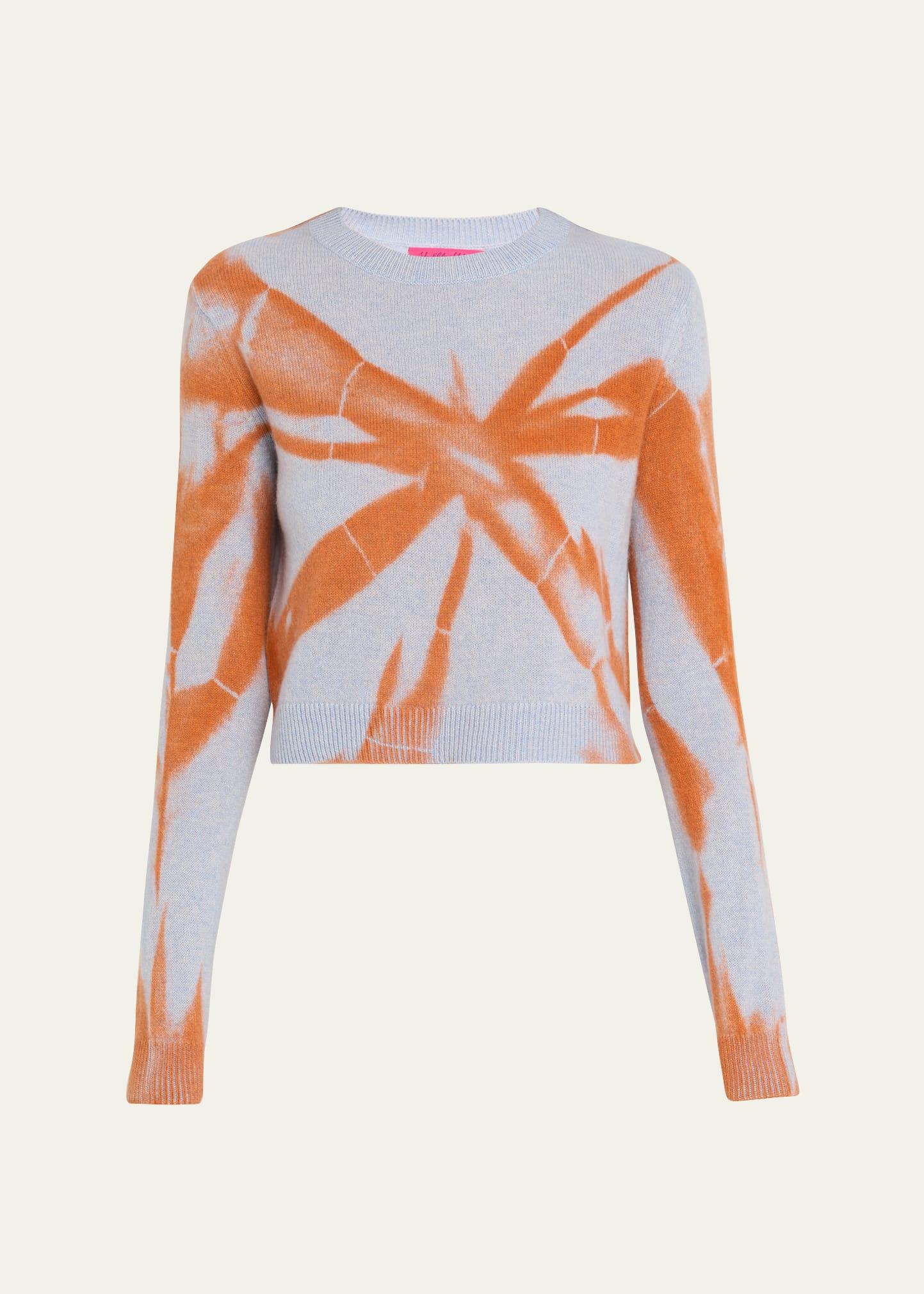 mythic tranquility tie-dye crop sweater