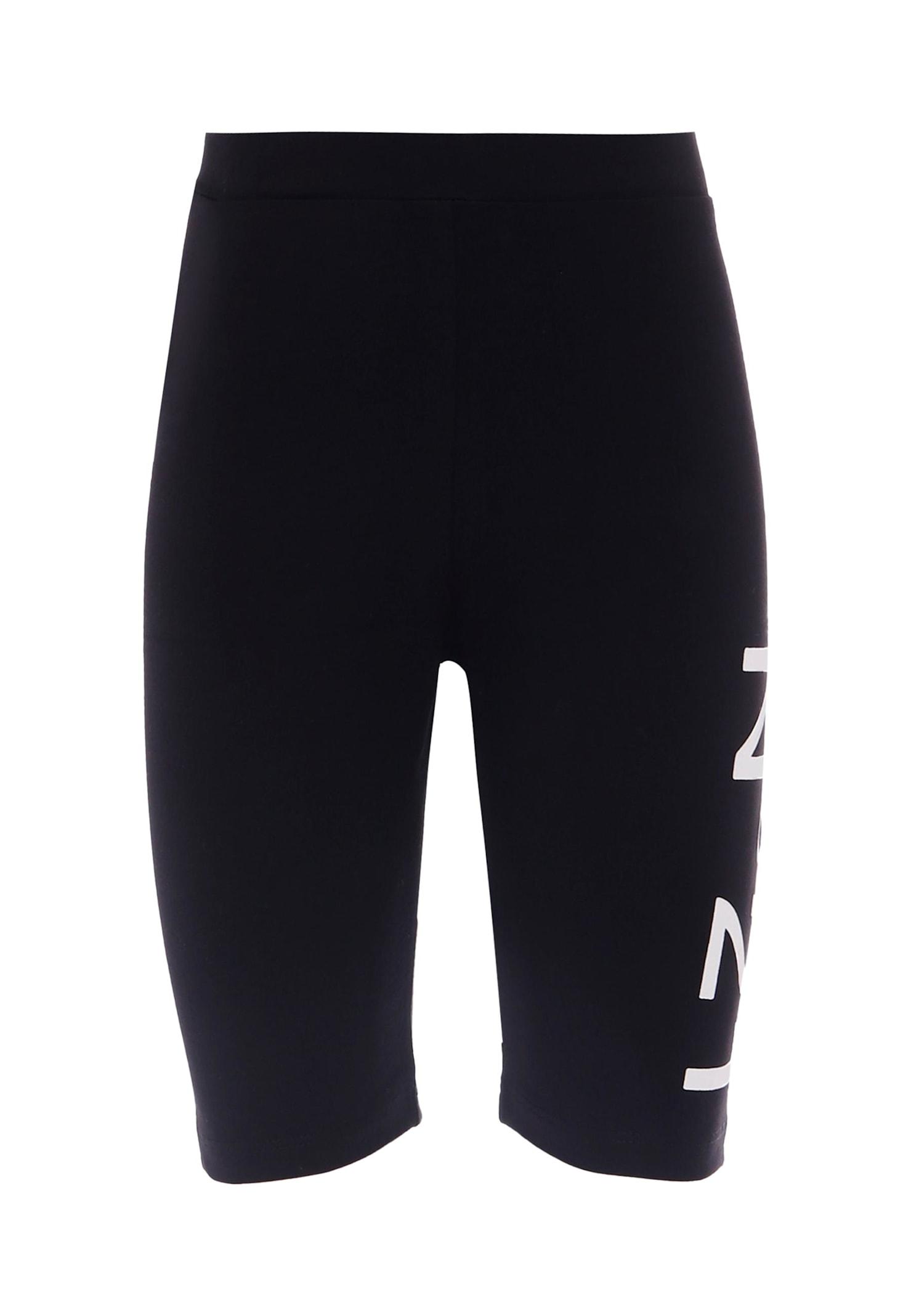 n.21 black shorts for girl with logo