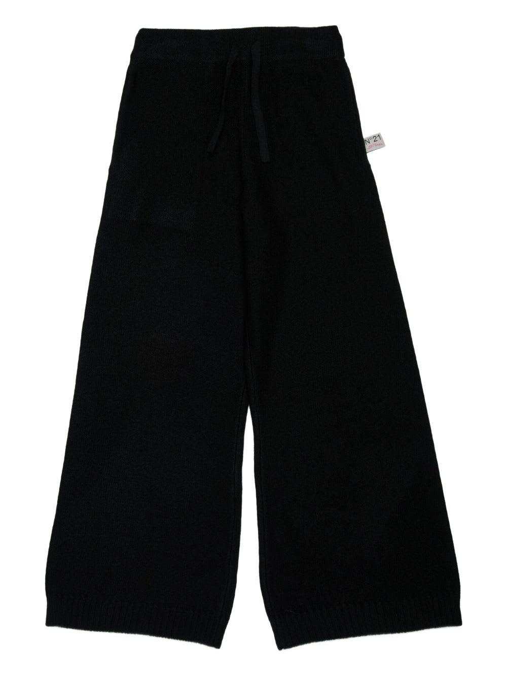 n.21 nº21 kids straight-leg wool blend trousers