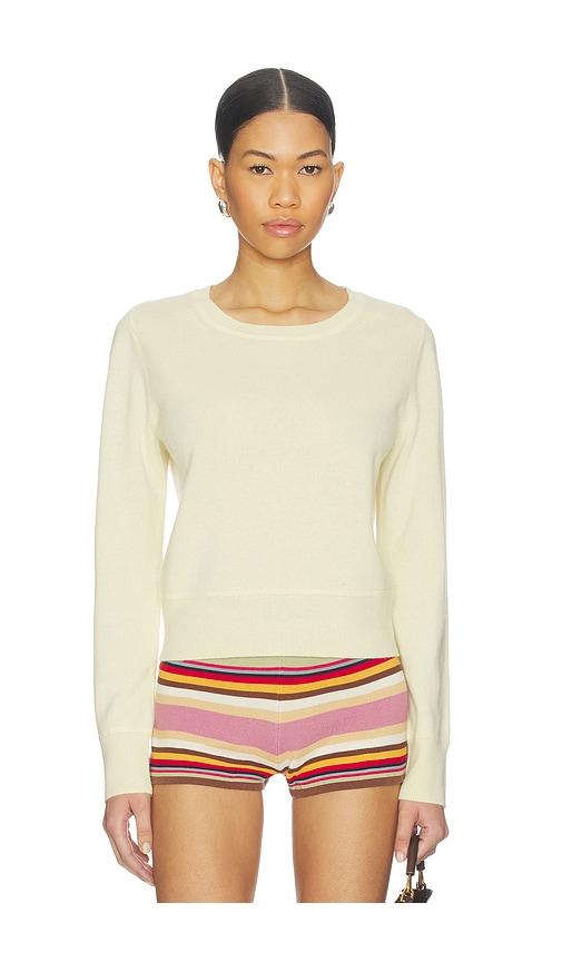naadam crew pullover in yellow.