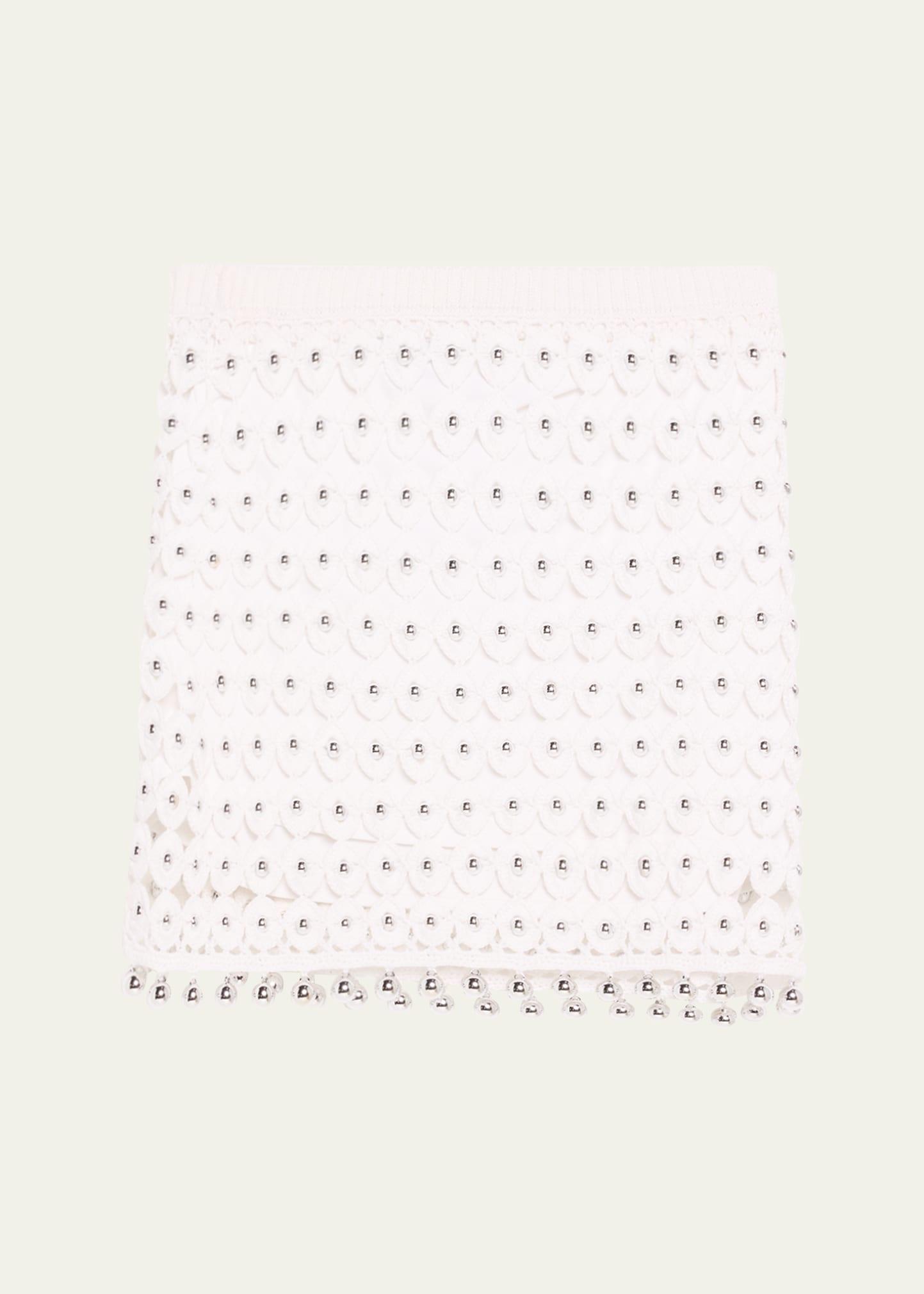 nadia crochet mini skirt