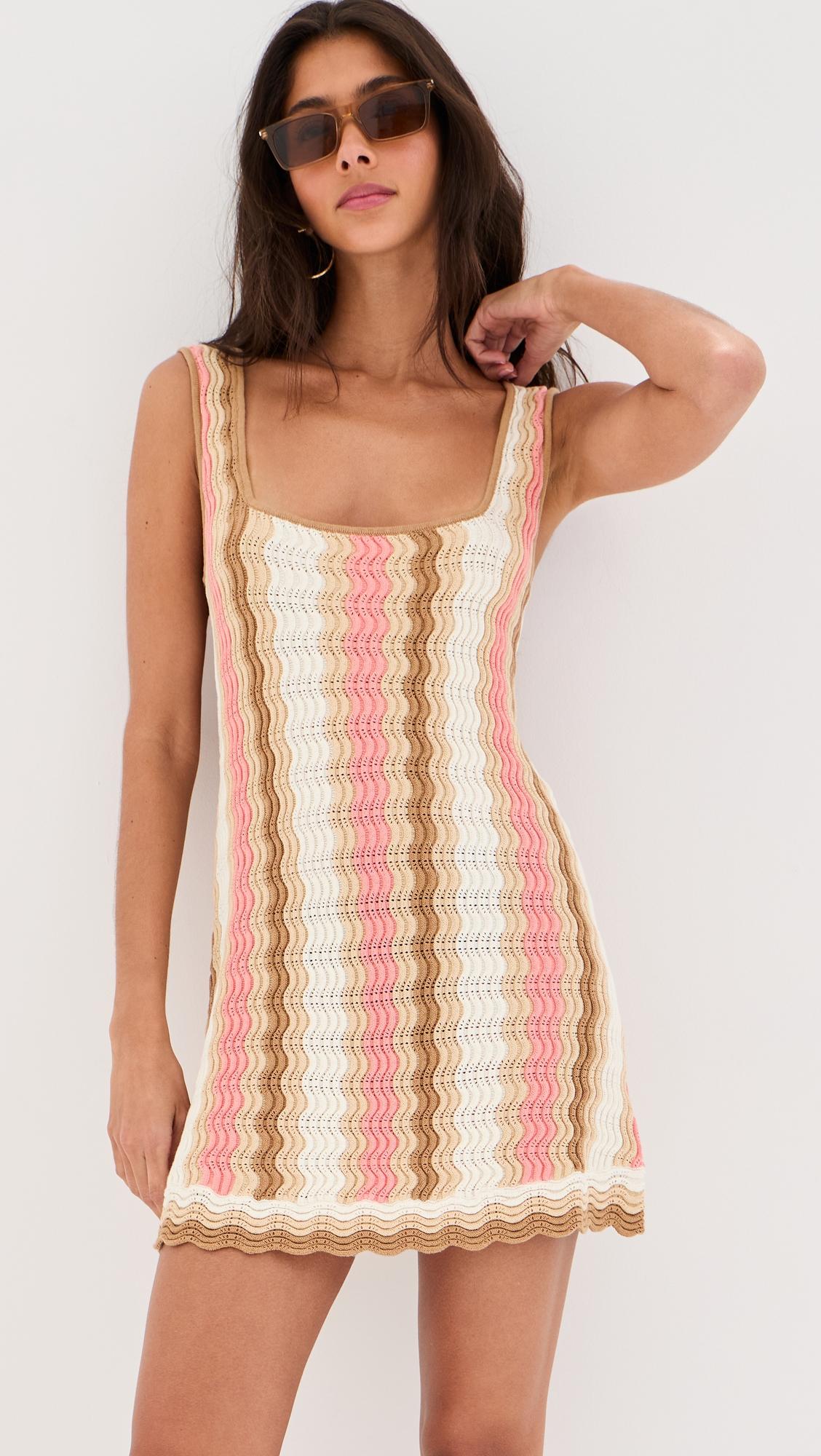nadia wavy stripe dress