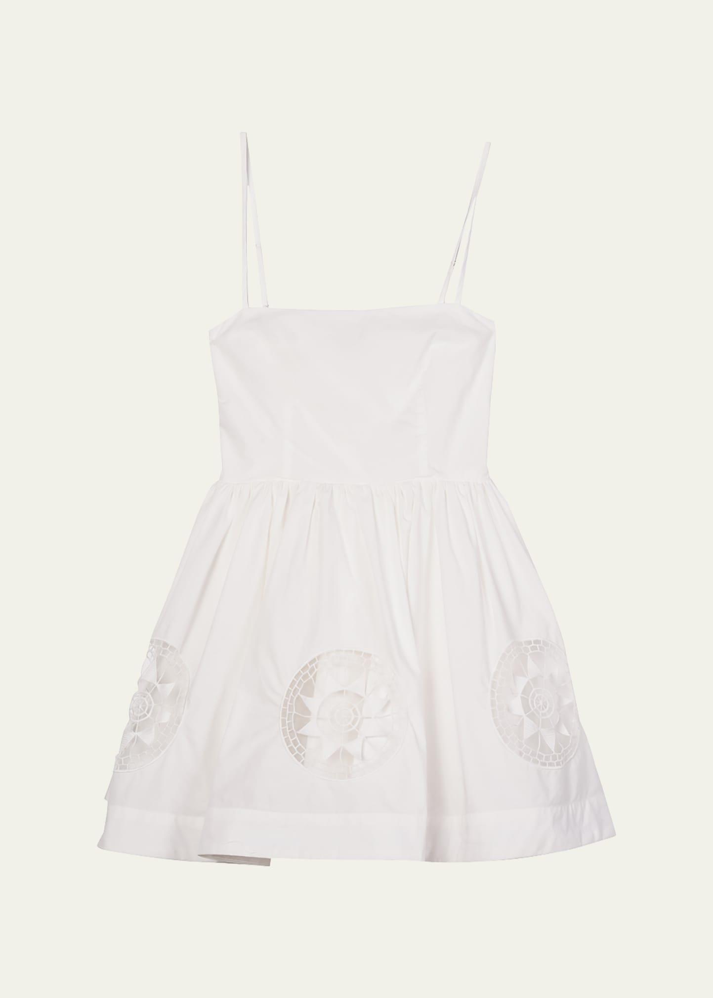 nadine embroidered sleeveless mini dress
