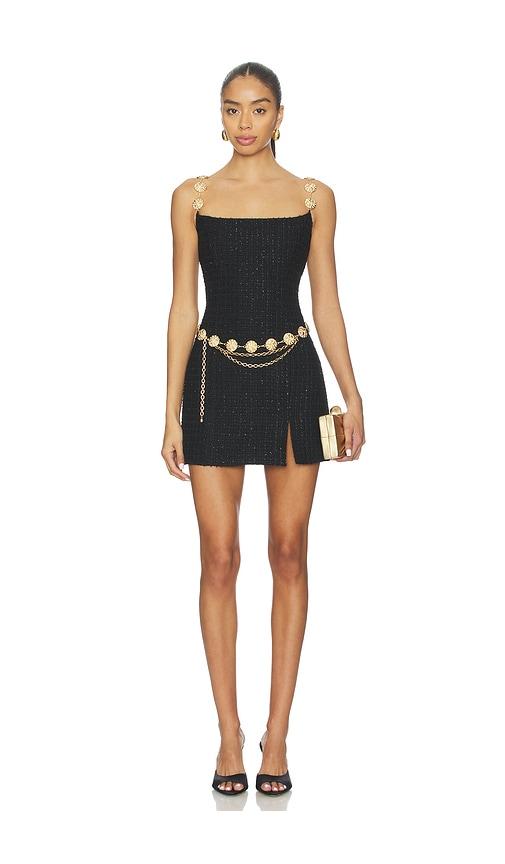nadine merabi alex dress in black.