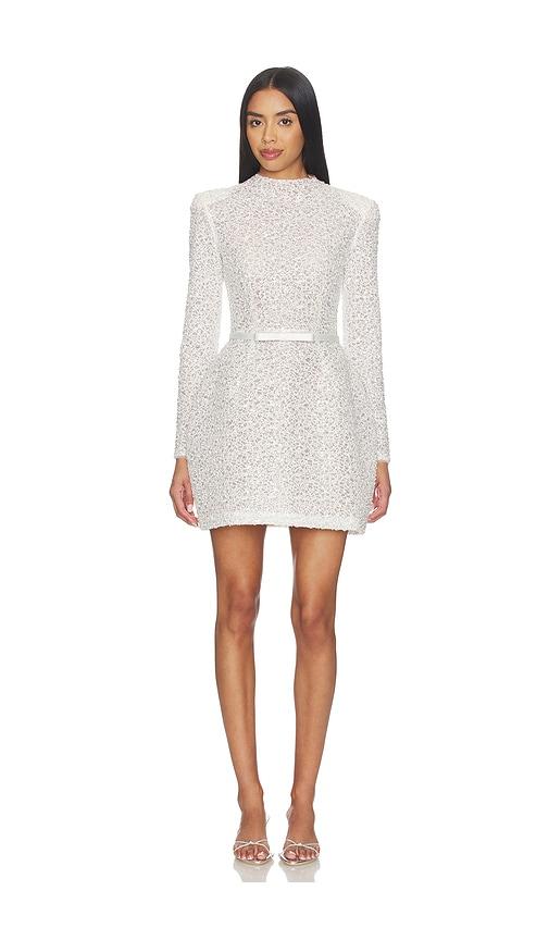 nadine merabi edie dress in white.