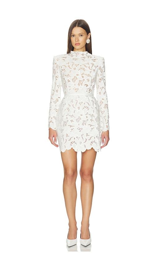 nadine merabi lydia dress in white.