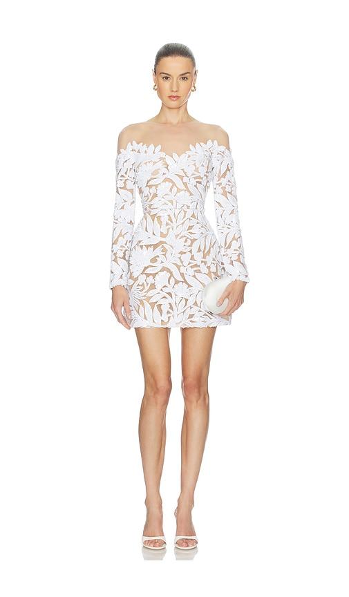 nadine merabi margot white dress in white.