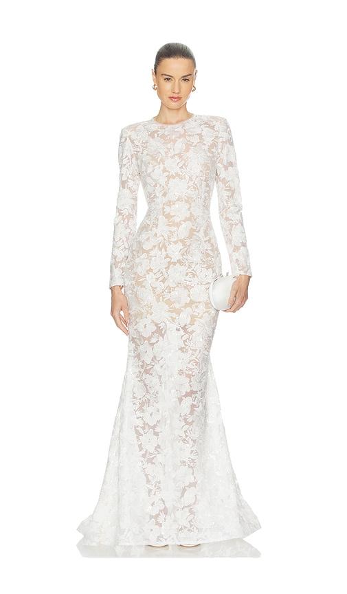 nadine merabi sasha white dress in white.