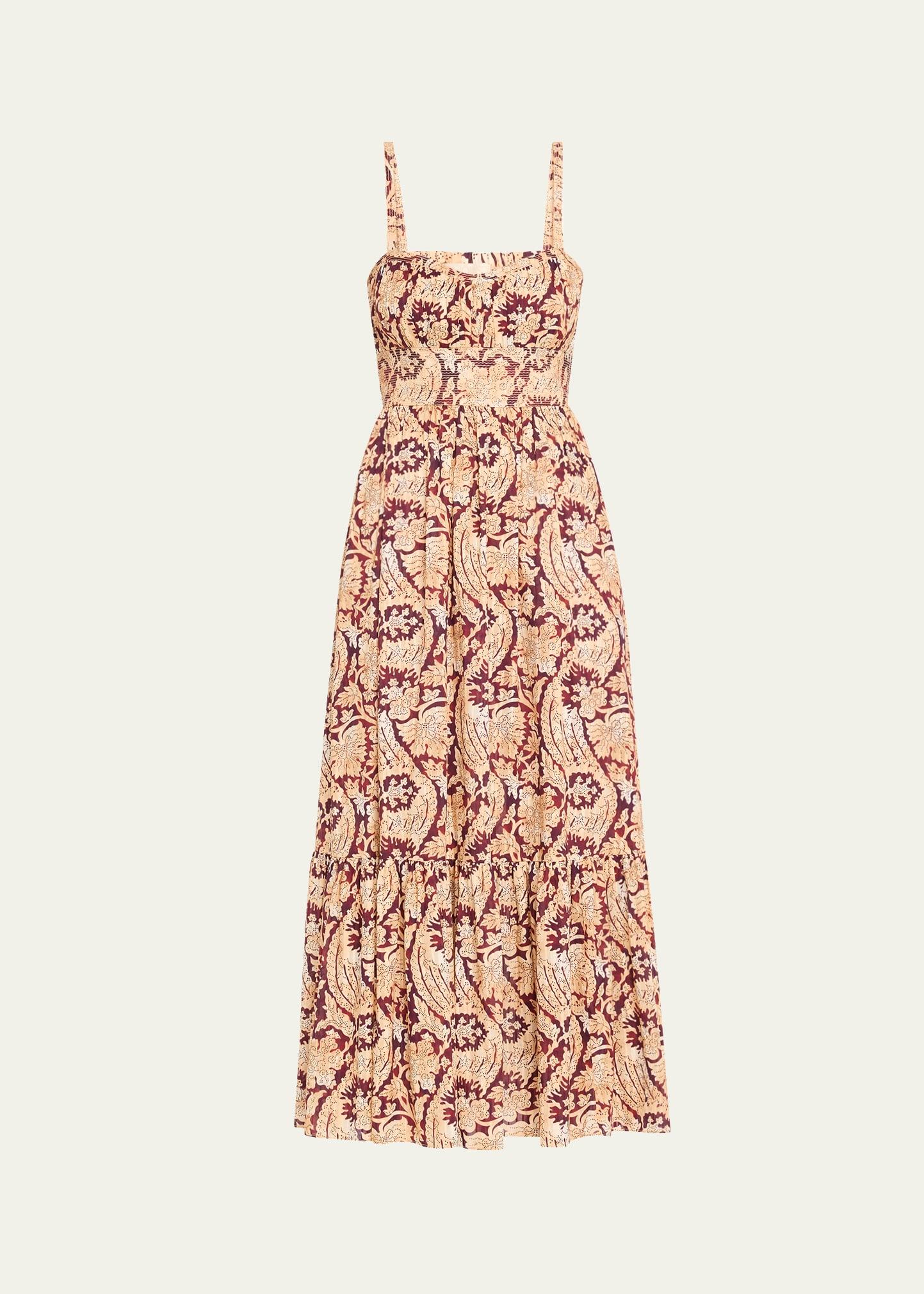 nadine sweetheart cami midi dress