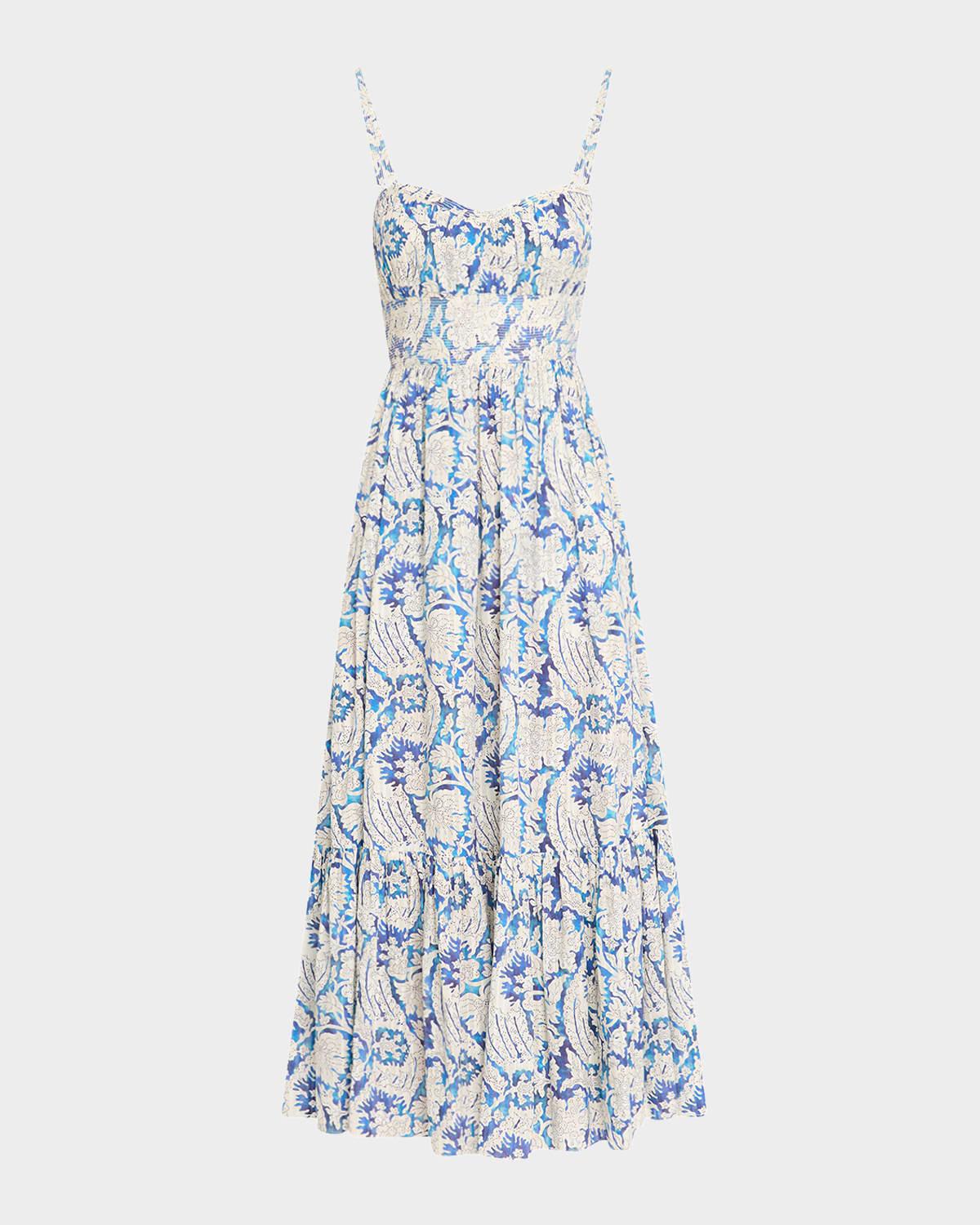 nadine sweetheart cami midi dress