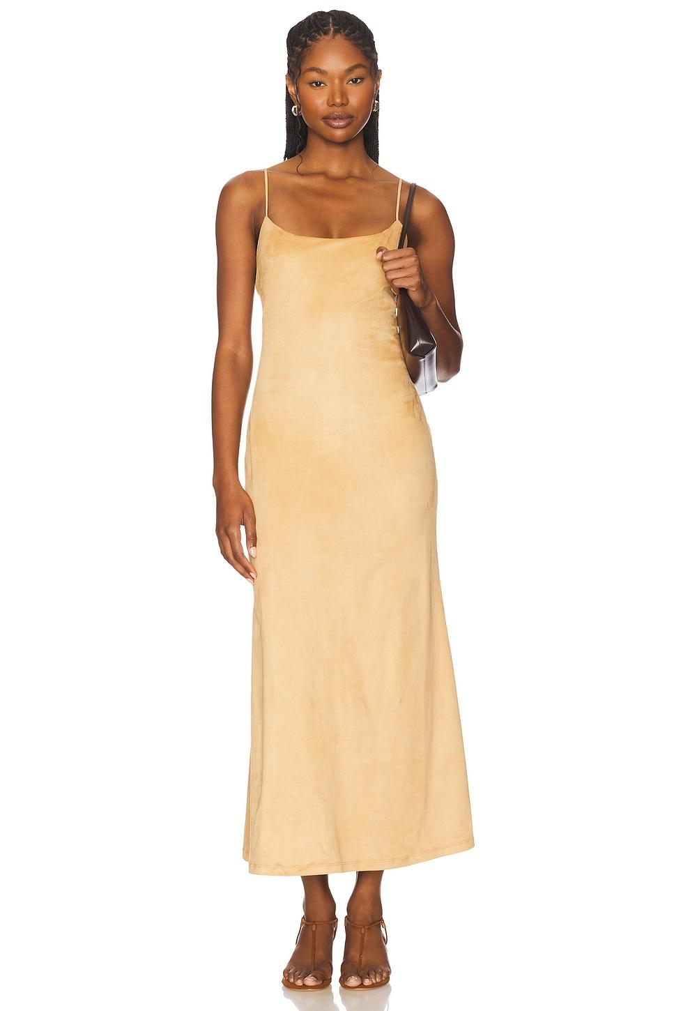 nadira faux suede dress