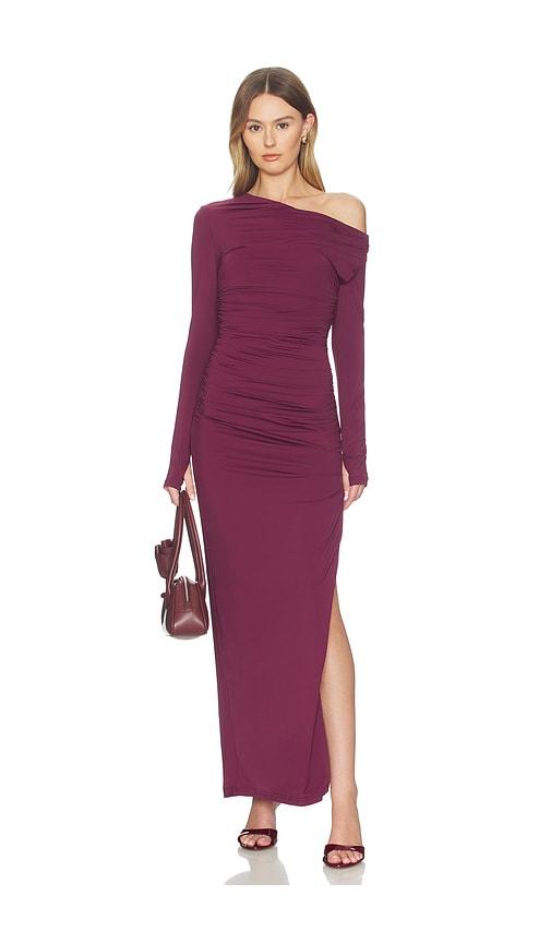 nakedvice the amanda dress in purple.