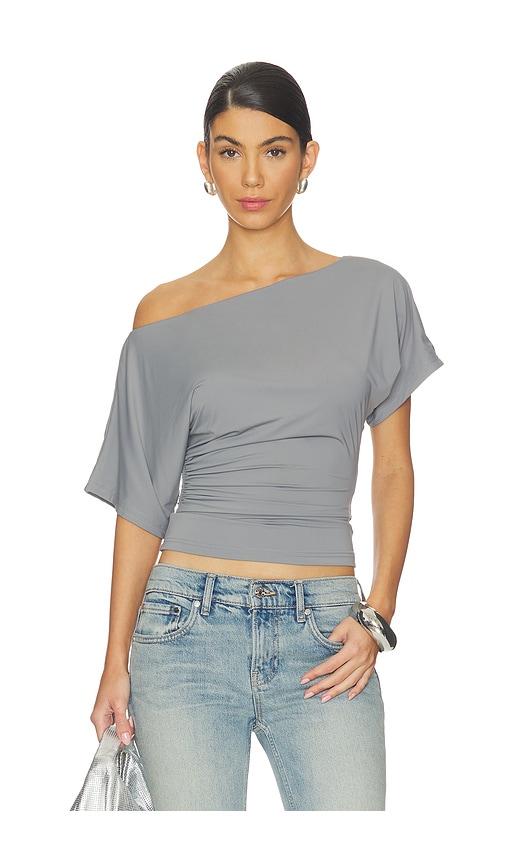 nakedvice the bel air top in grey.