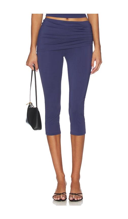 nakedvice the berlin capri pant in navy.