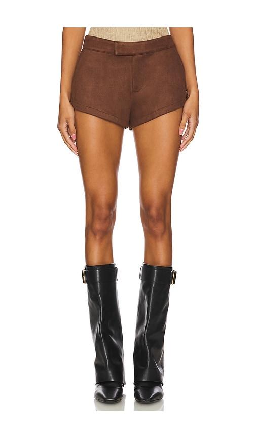 nakedvice the elliot short in chocolate.