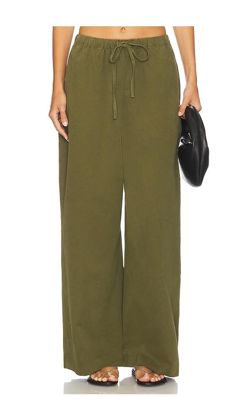 nakedvice the enzo pant in olive.