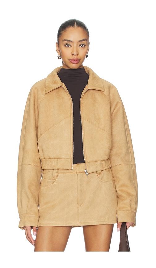nakedvice the hayes jacket in tan.