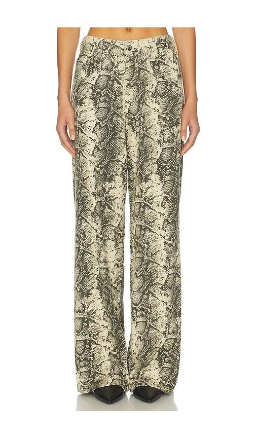 nakedvice the maxwell wide leg jean in beige.