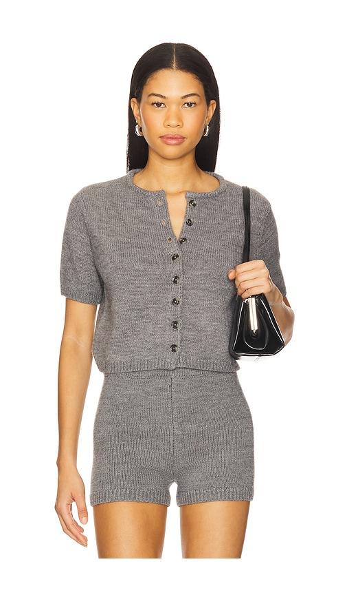 nakedvice the pearson cardigan in grey.
