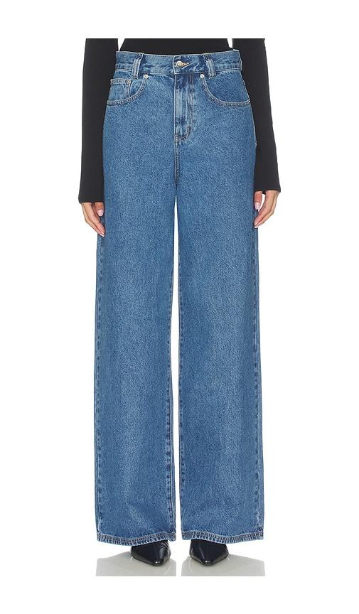 nakedvice the turner wide leg jean in blue.
