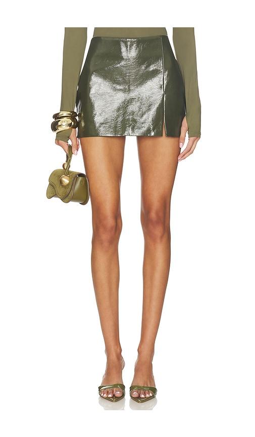 nakedvice x revolve the betty skirt in olive.