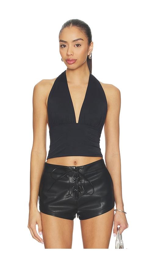 nakedvice x revolve the lumi top in black.