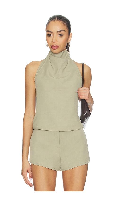 nakedvice x revolve the mya top in sage.