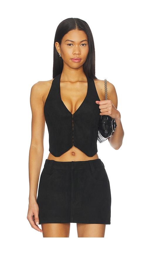 nakedvice x revolve the staten vest top in black.