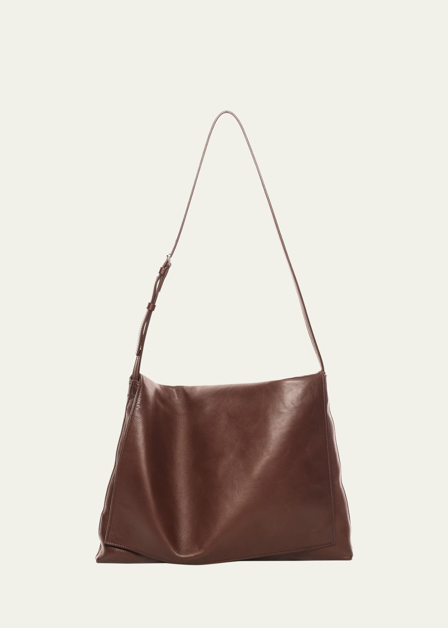 nan shoulder bag in silk leather