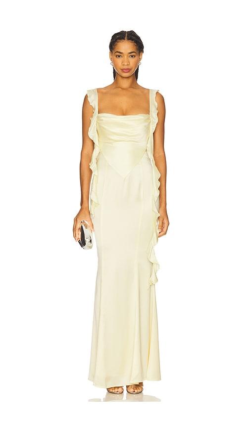 nana jacqueline caroline dress in yellow.