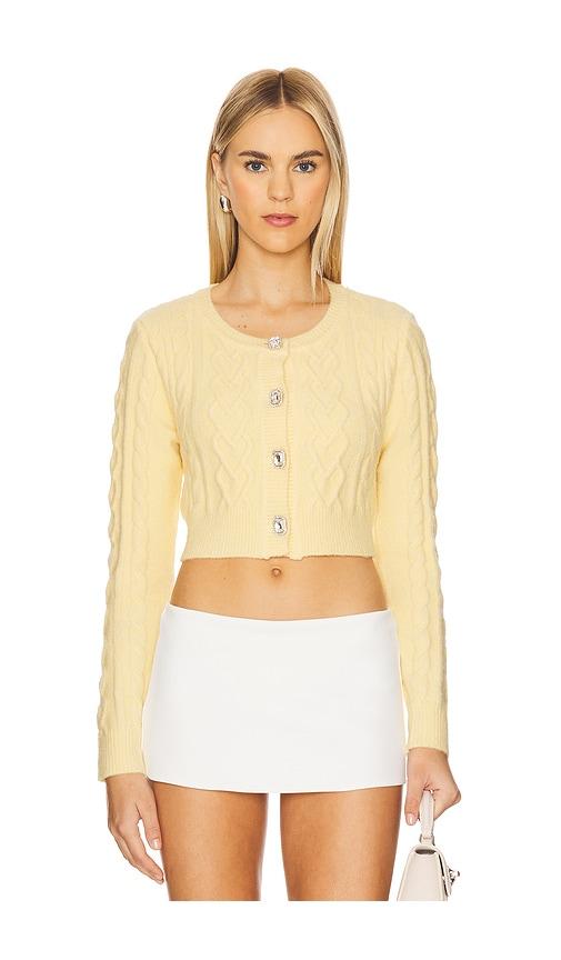 nana jacqueline evie cardigan in yellow.