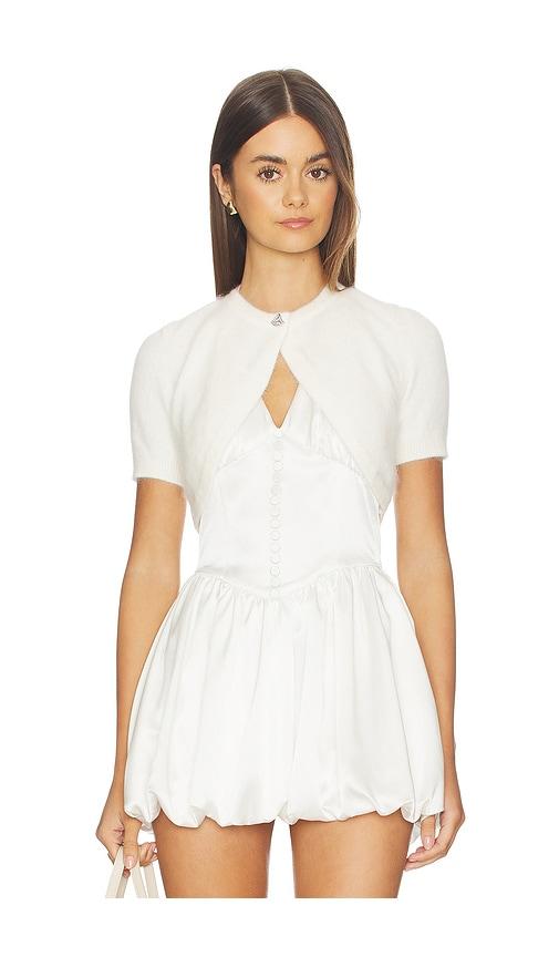 nana jacqueline mirabelle knitted cardigan in white.