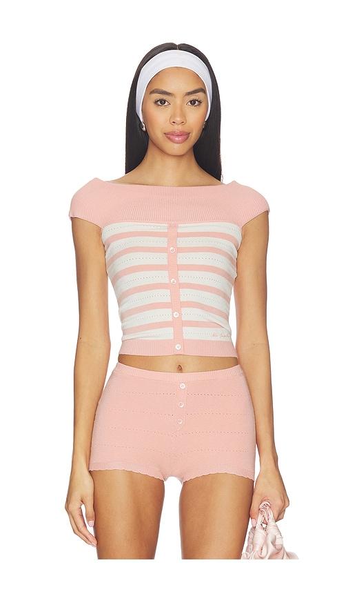 nana jacqueline paola knit top in pink.