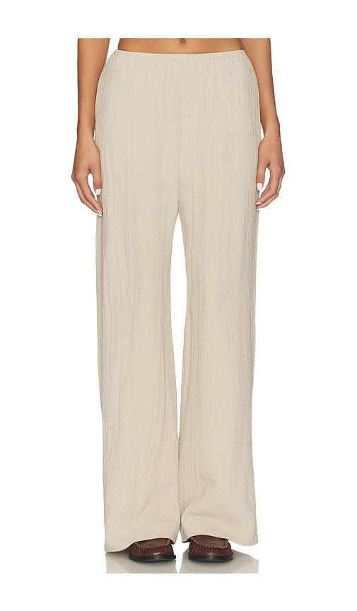 nanushka arvenn pant in beige.