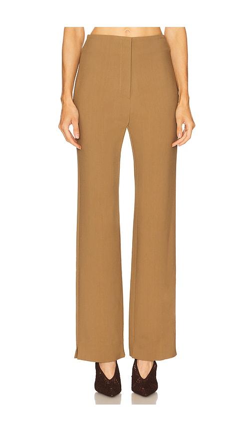 nanushka cybel pant in brown.