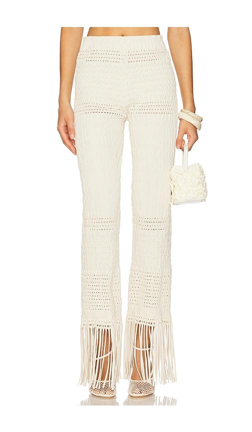 nanushka miciel pants in cream.