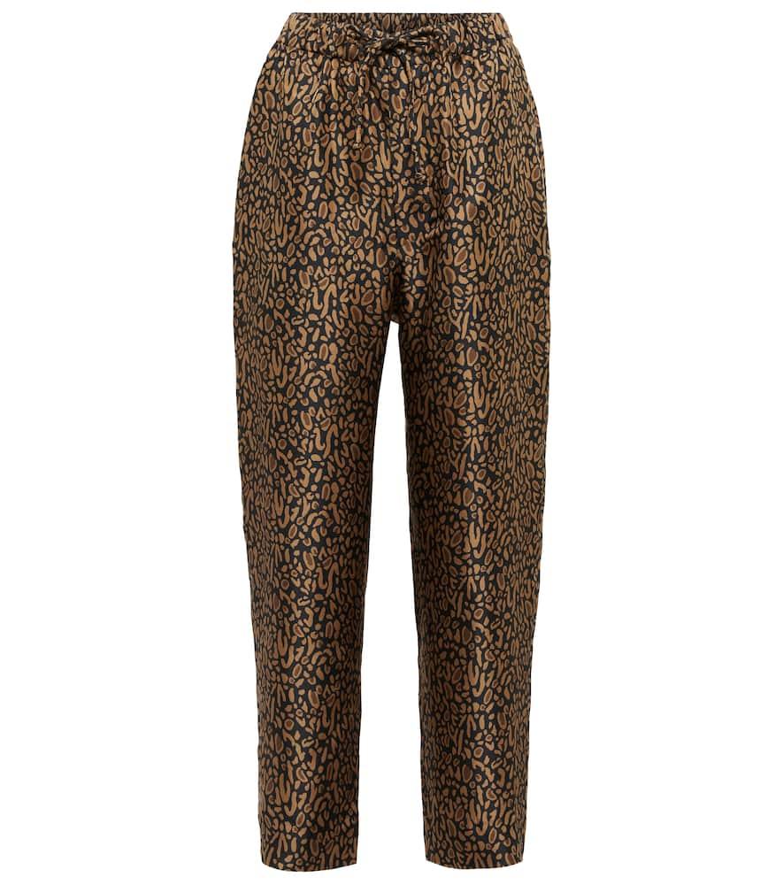 nanushka printed silk pants