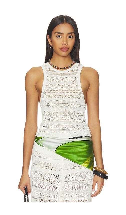 nanushka raisie top in white.