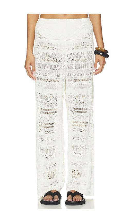 nanushka tau pant in white.