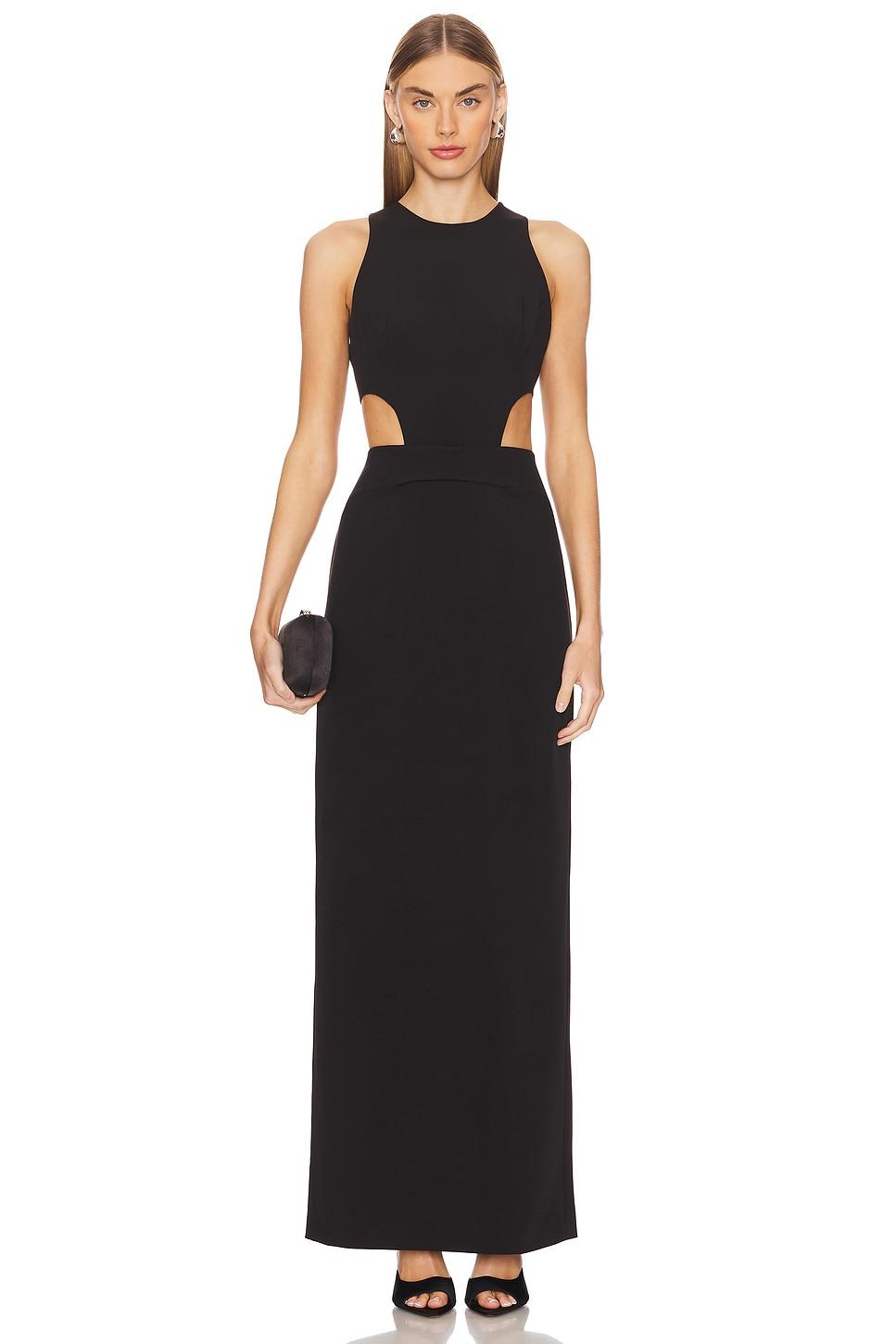 naomi halter cut out gown