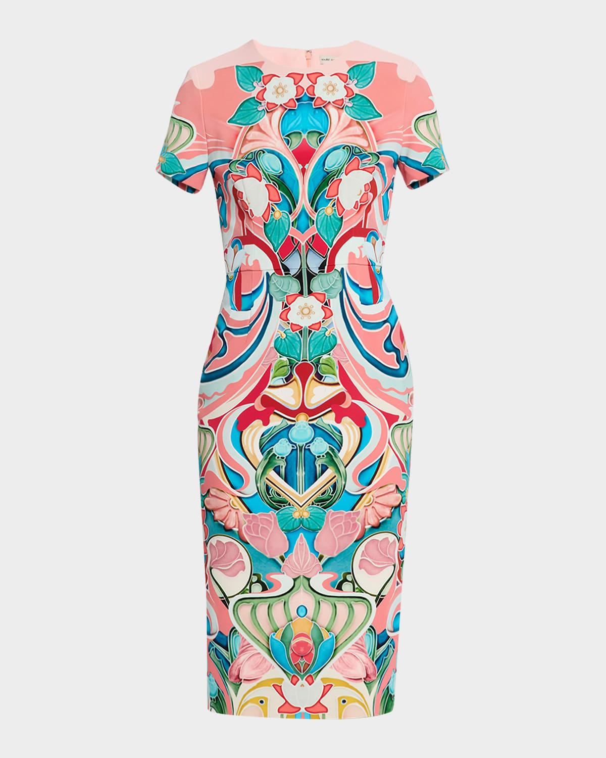 naomi short-sleeve sheath dress